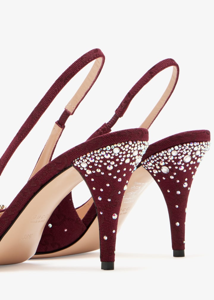 Gucci Crystal Horsebit Pumps