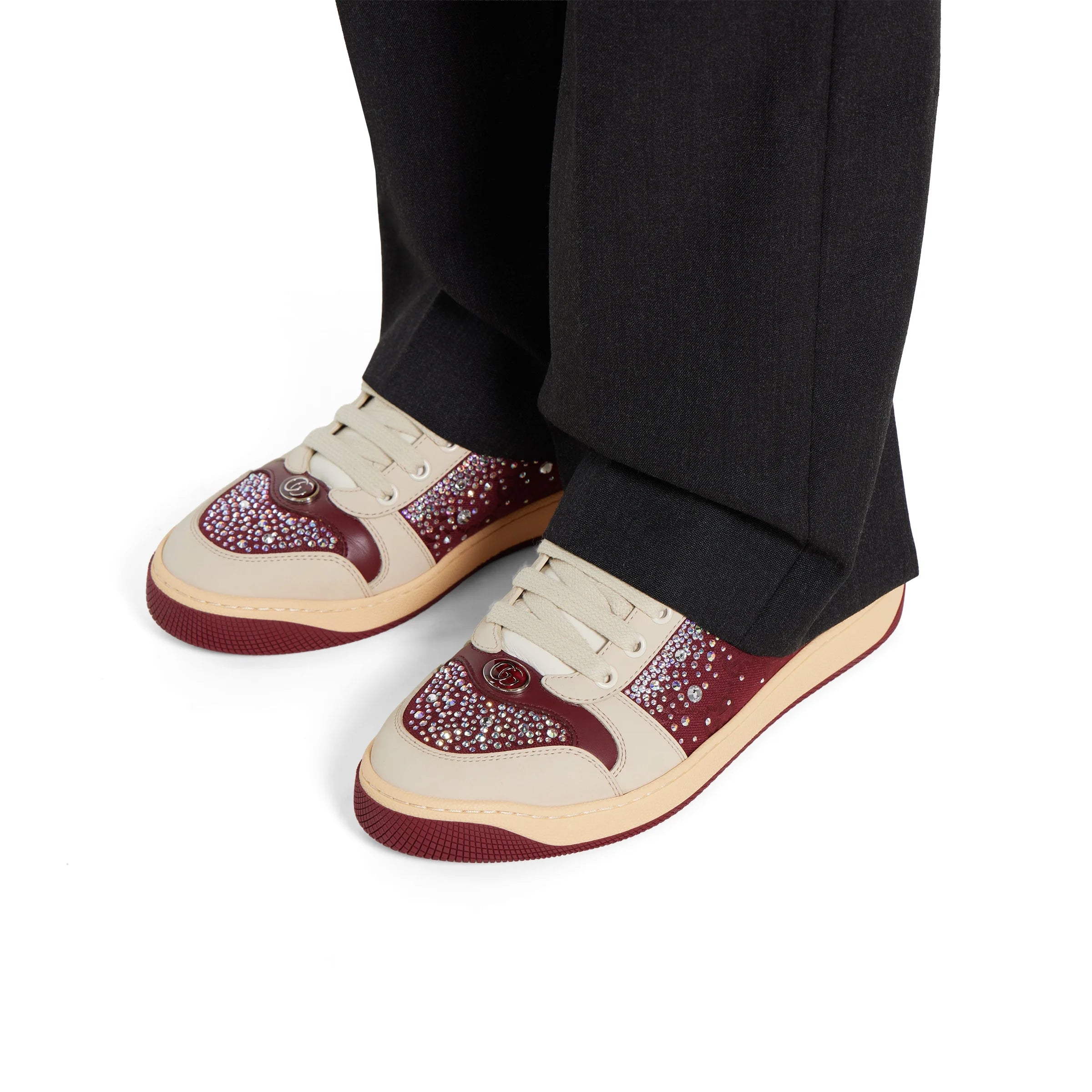 Gucci GG Crystal Screener Sneakers