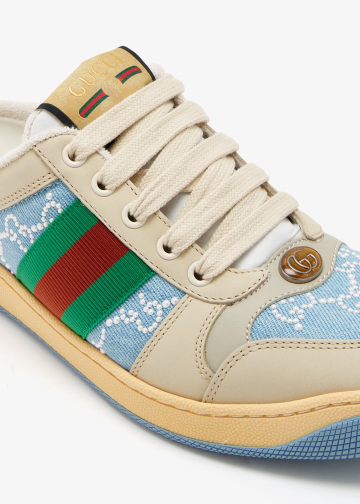 Gucci Pearl Screener Mule Sneakers