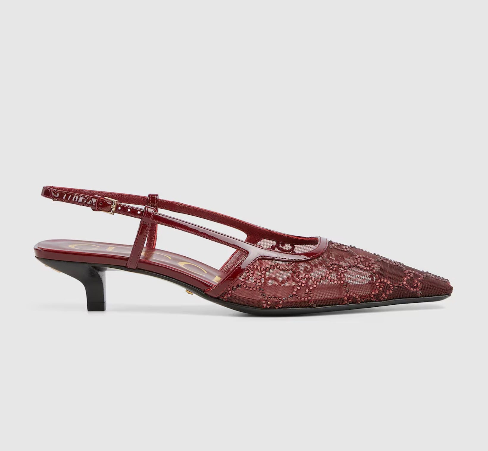 Gucci GG Crystal Slingback Pumps