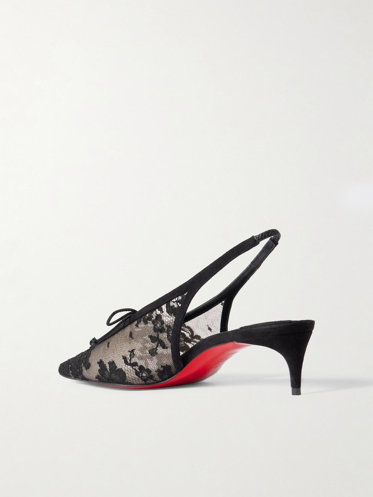 Christian Louboutin KM Lace Slingbacks