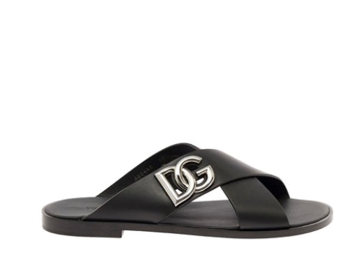 Dolce & Gabbana calfskin sandals with DG