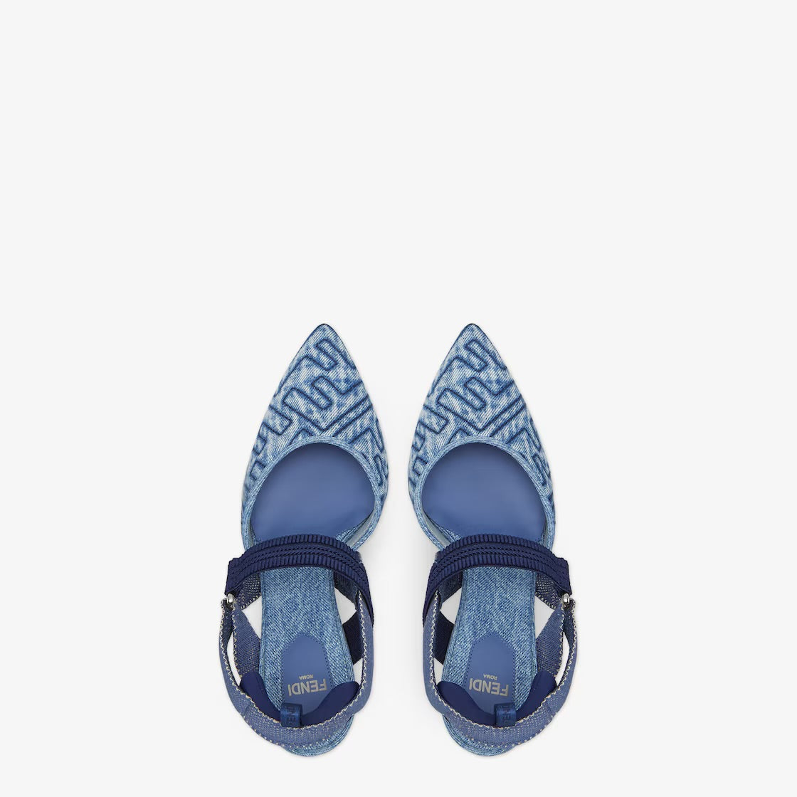 Fendi Colibri Denim Pumps