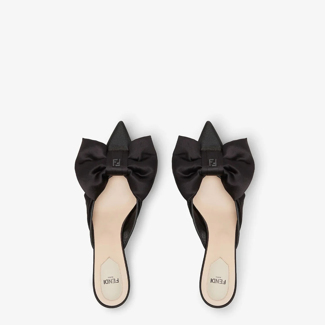 Fendi Colibri Bow Heeled Sabots