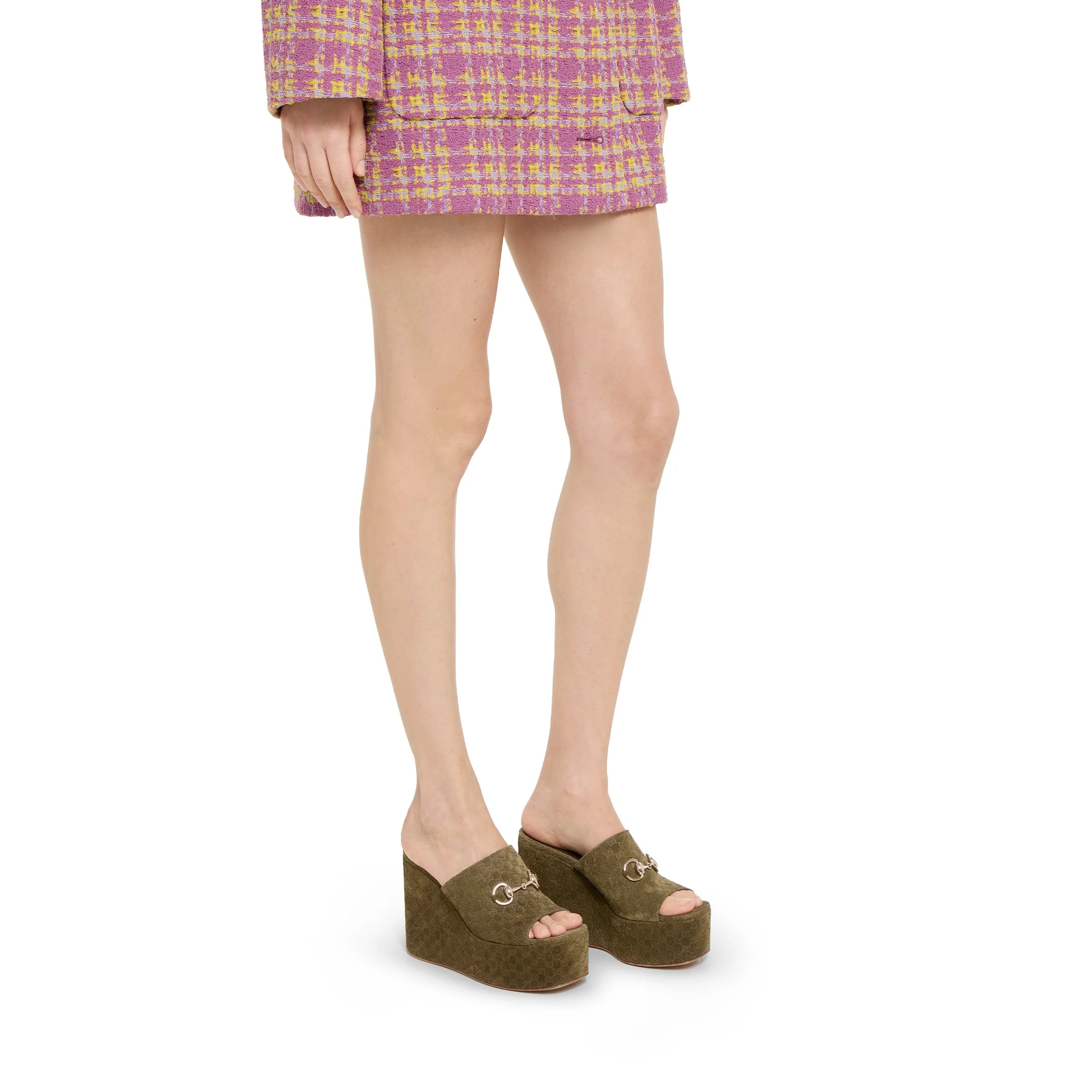 Gucci Horsebit GG Wedges