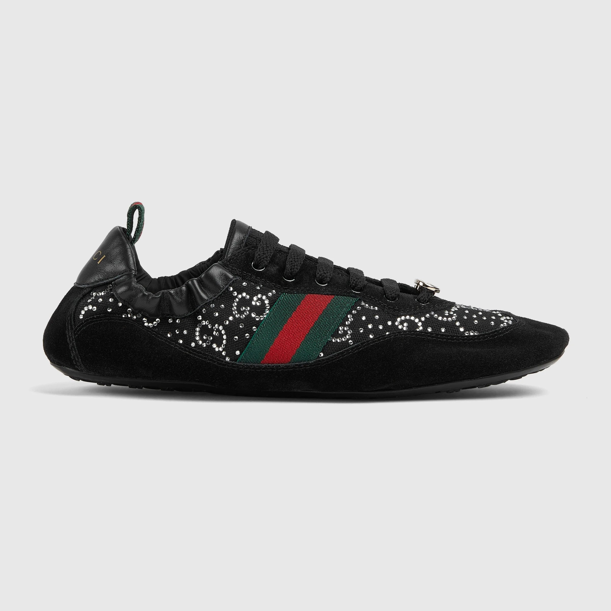Gucci Shift Web GG Crystal Sneakers
