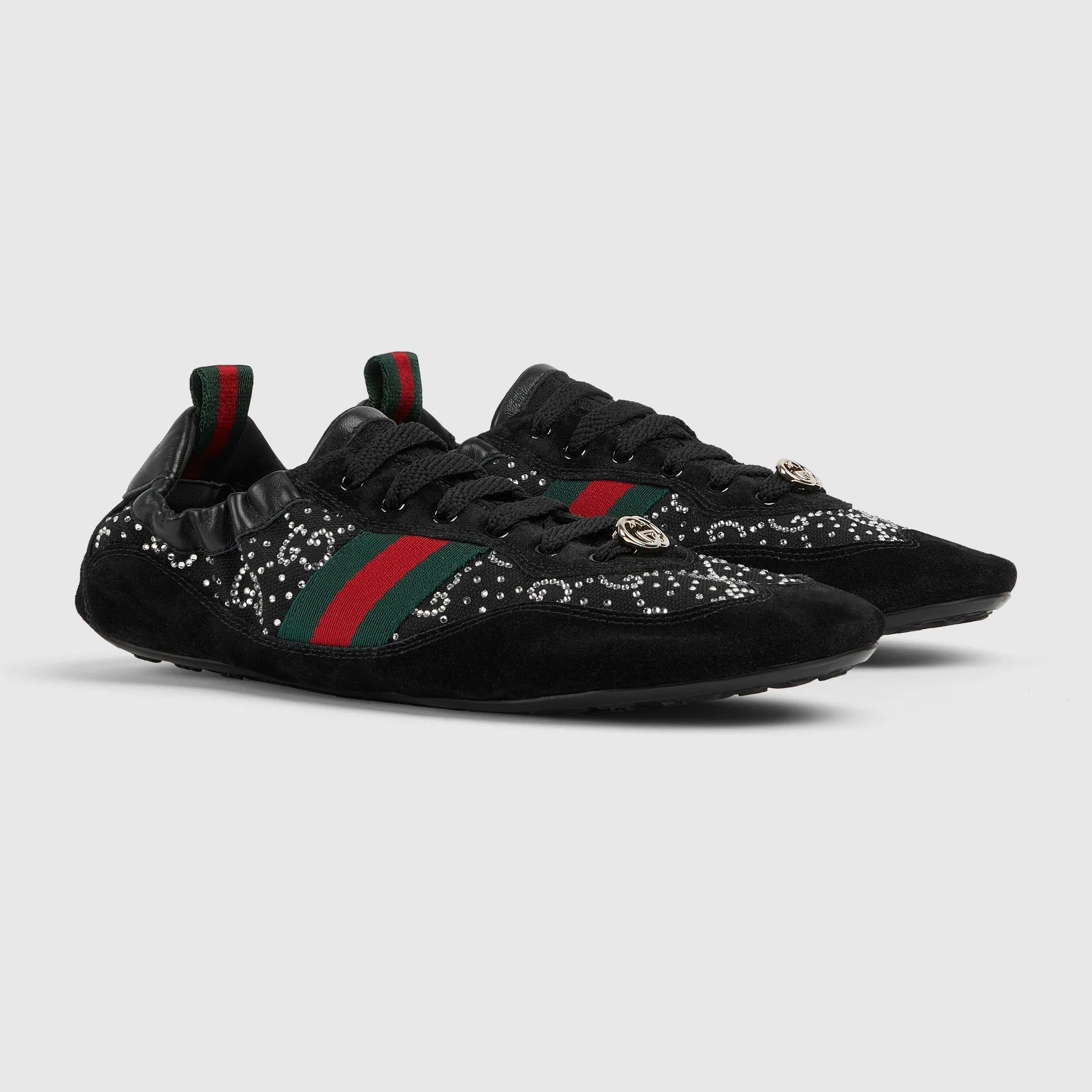 Gucci Shift Web GG Crystal Sneakers