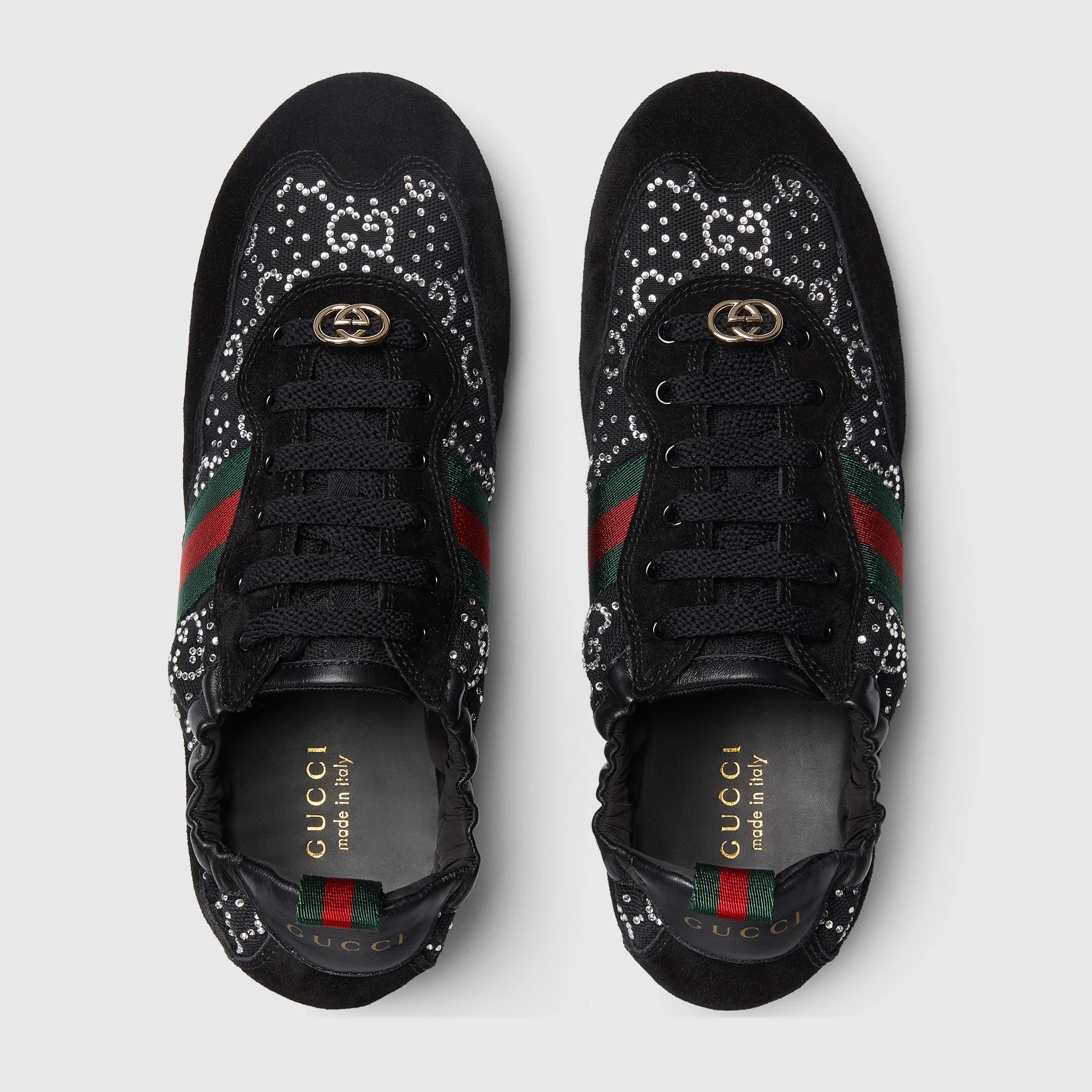 Gucci Shift Web GG Crystal Sneakers