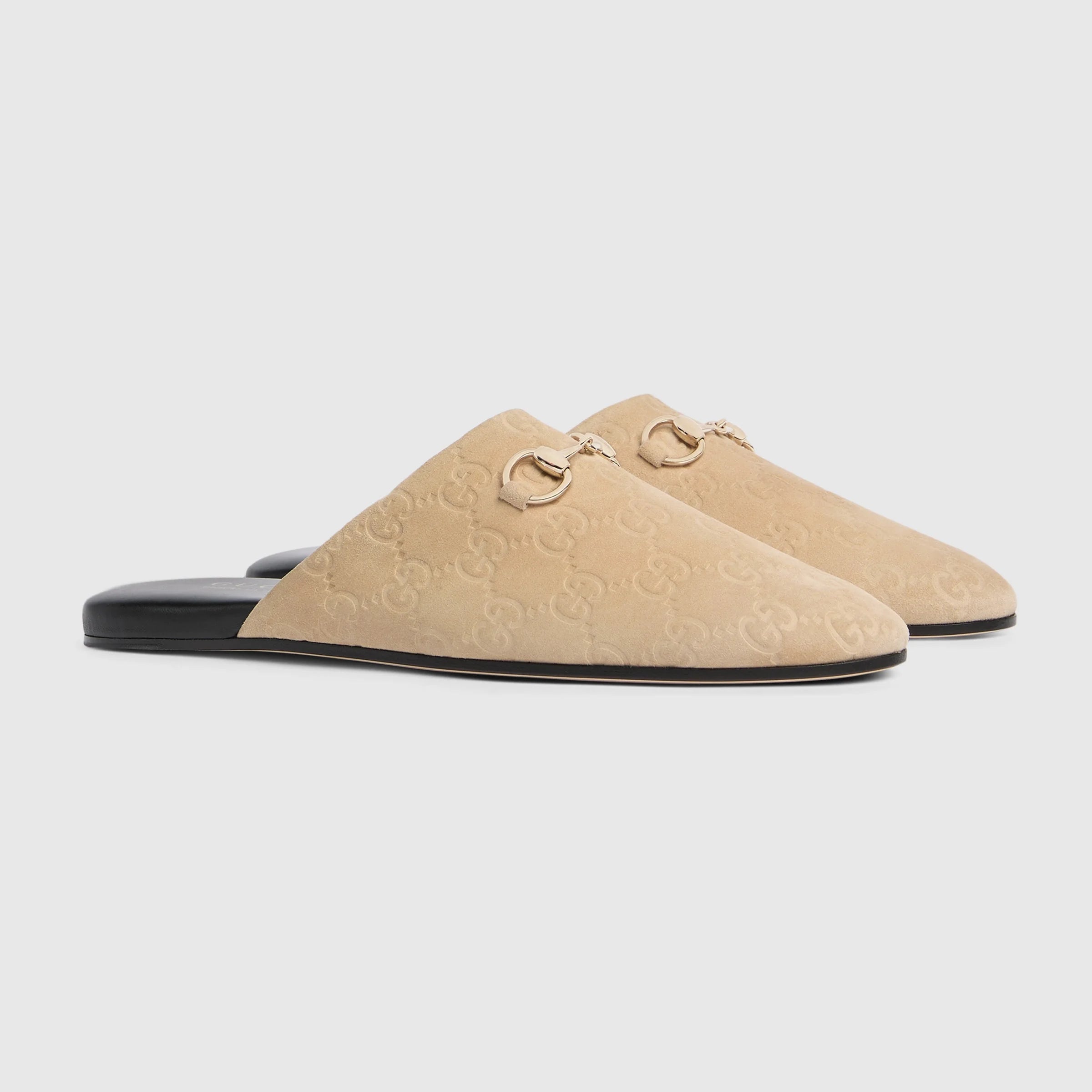 Gucci Horsebit GG Sabot Mules