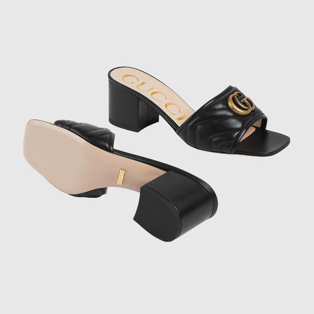 Gucci Double G Marmont Slide Sandals