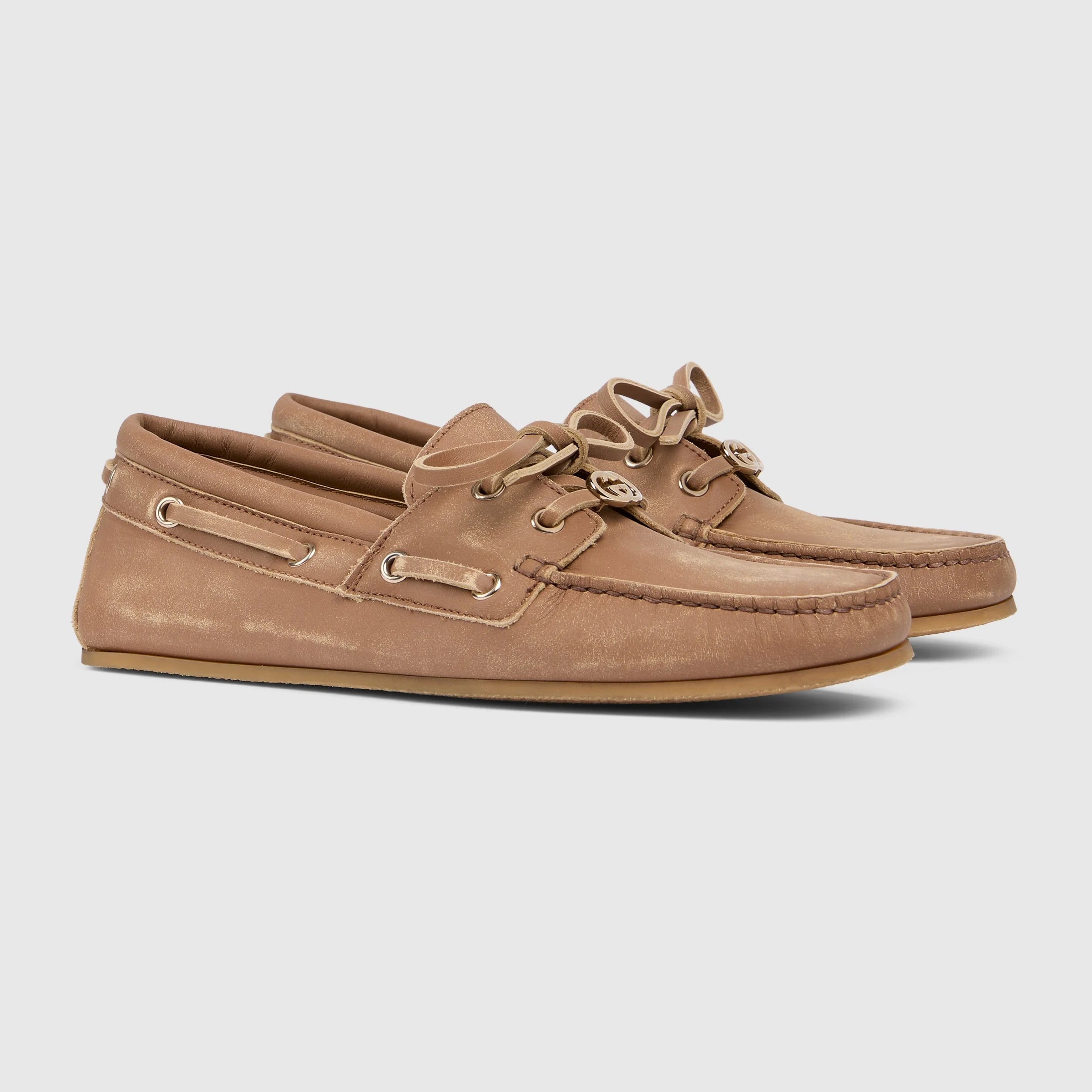 Gucci Interlocking G Boat Shoes