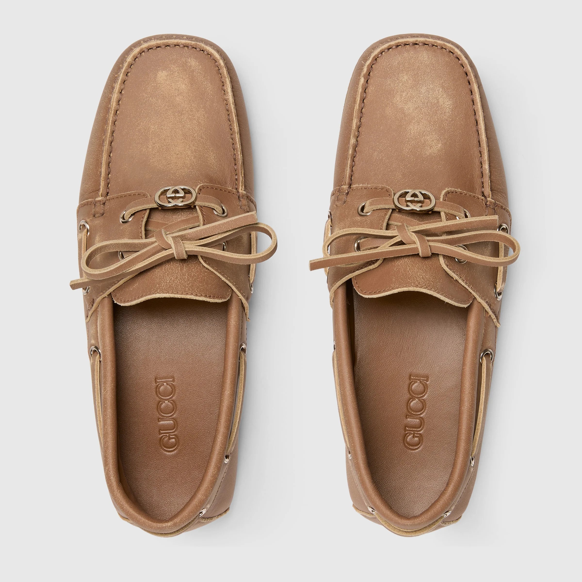 Gucci Interlocking G Boat Shoes