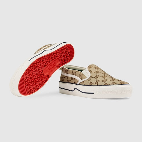 Gucci Tennis 1977 GG Slip On Sneakers