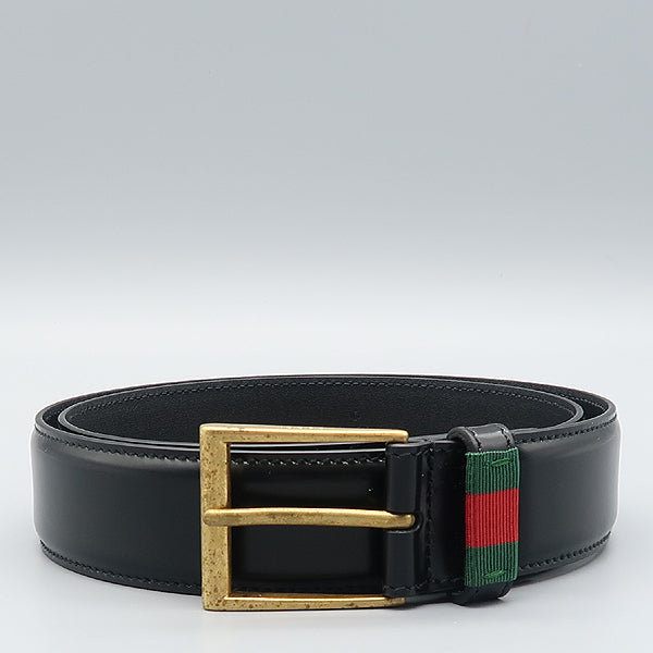 Gucci Web Leather Belt