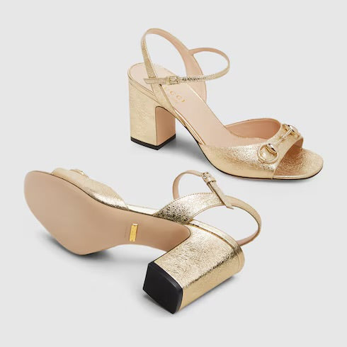 Gucci Horsebit Mid Heel Sandals