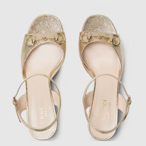 Gucci Horsebit Mid Heel Sandals