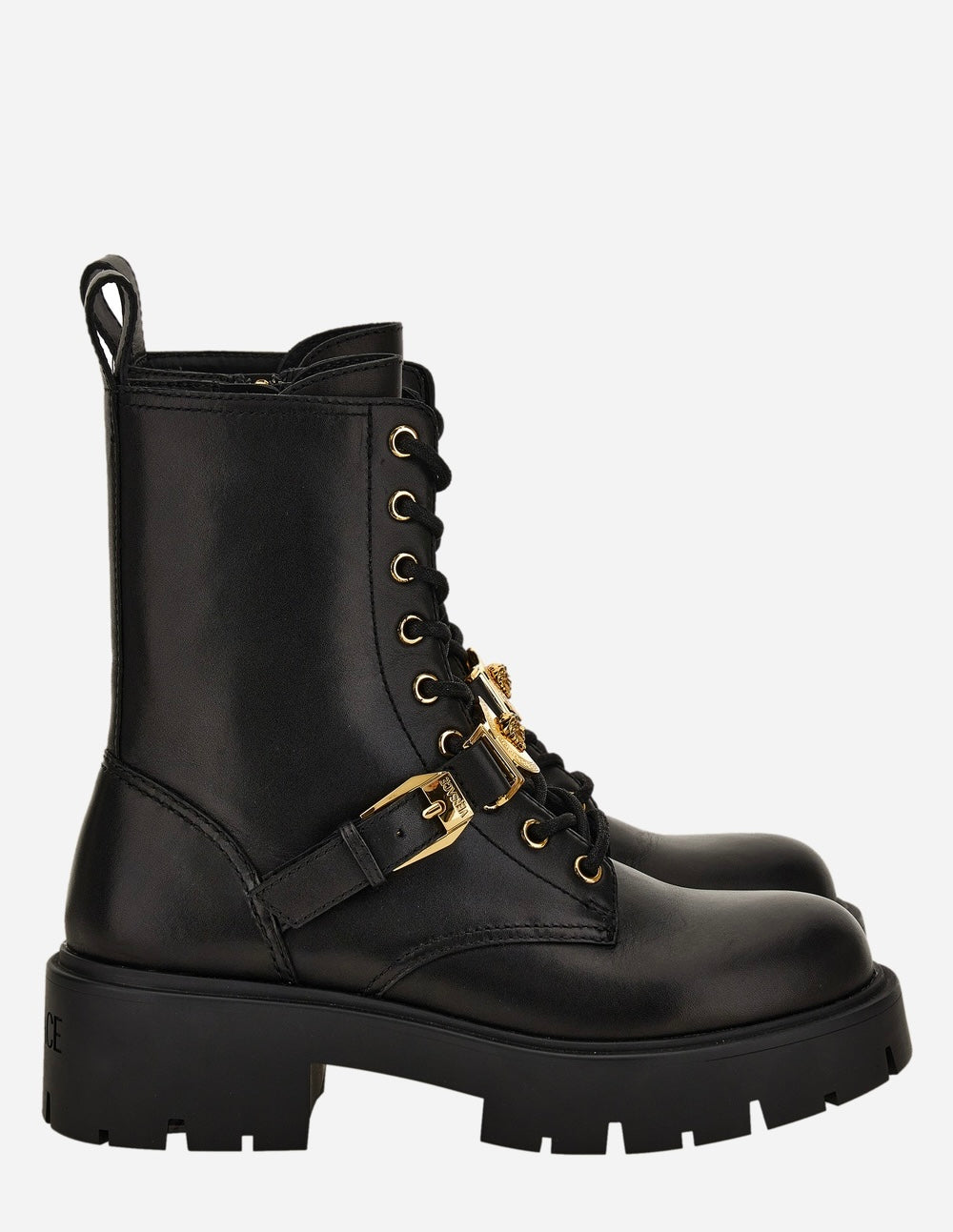 Versace Icon Ankle Boot In Calf Leather