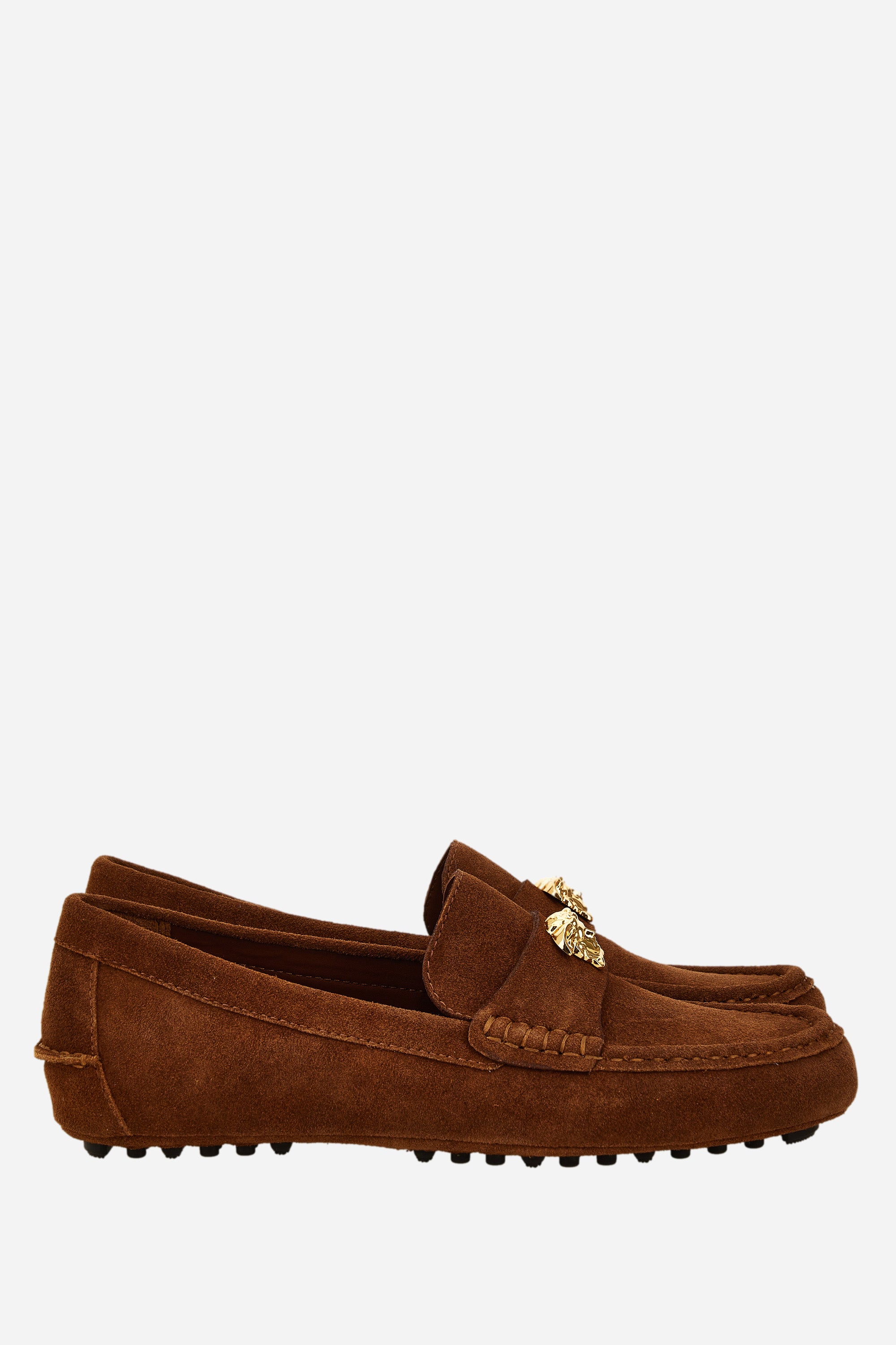 Versace Logo Drivers In Suede