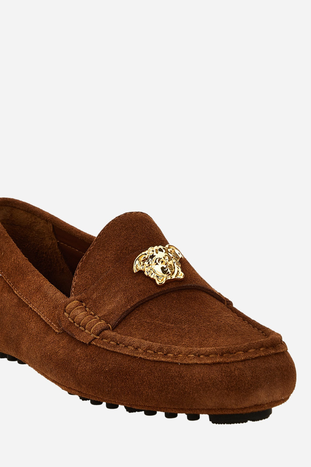 Versace Logo Drivers In Suede