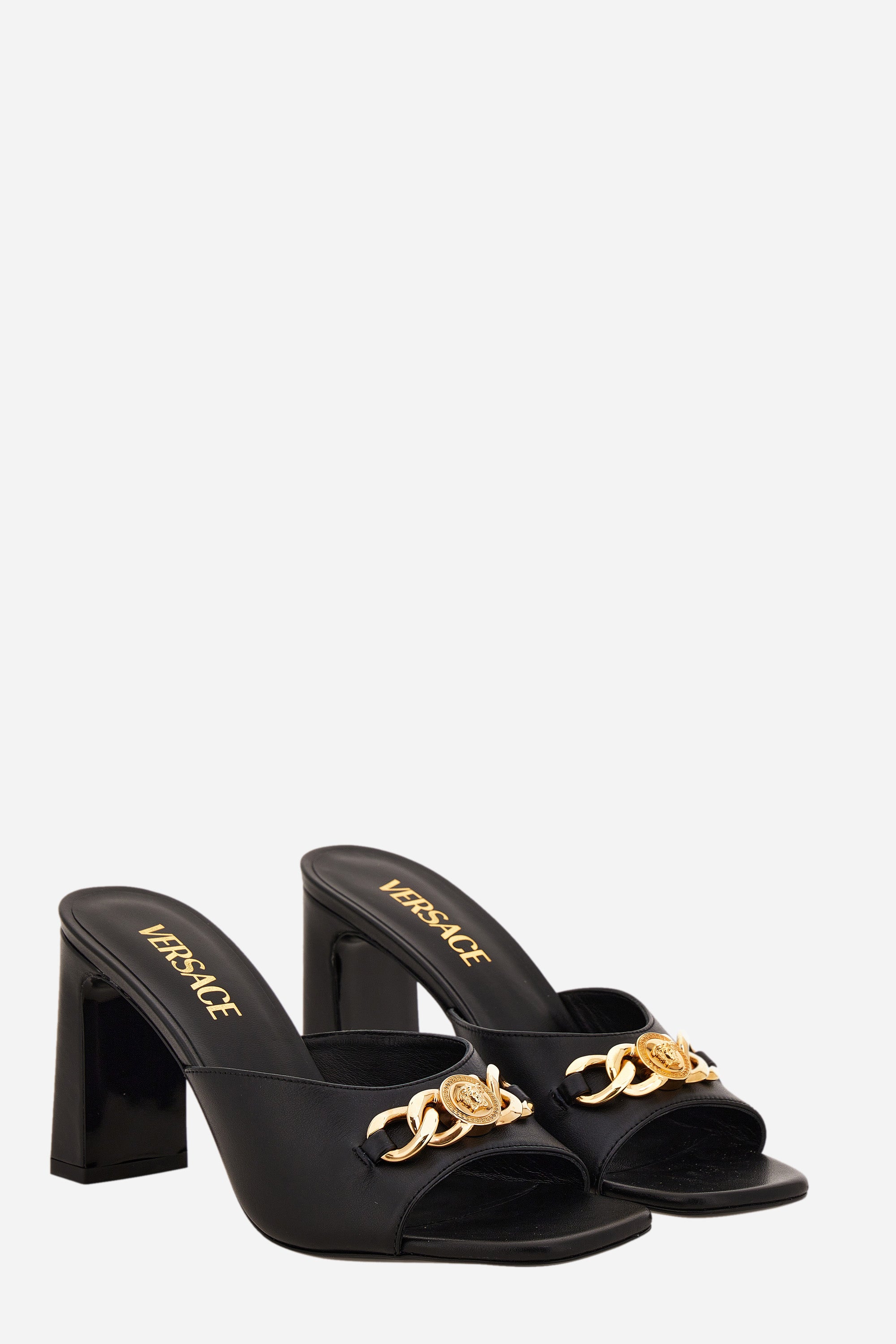 Verse Icon Chain Mule In Calf