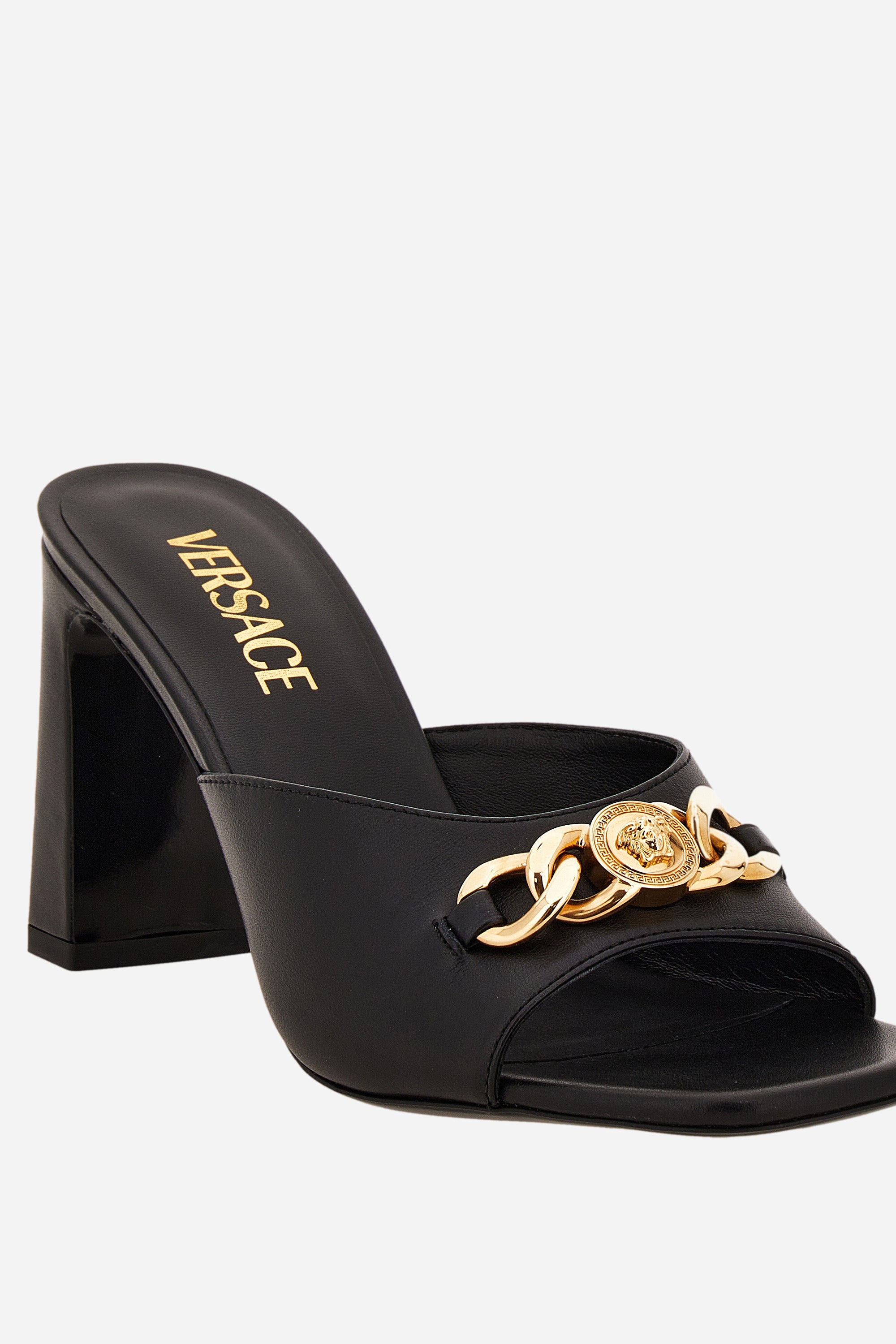 Verse Icon Chain Mule In Calf