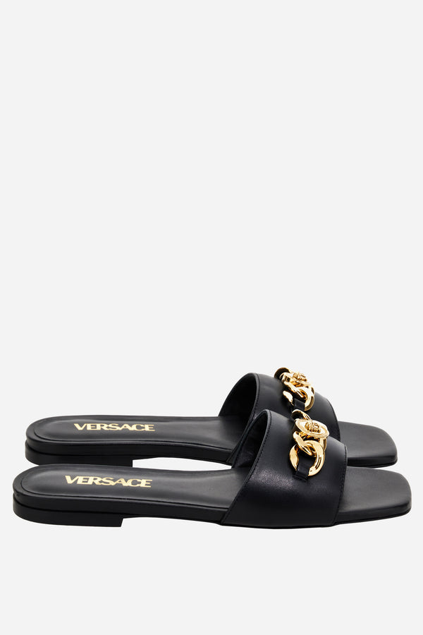 Versace Icon Chain Flat Sandal