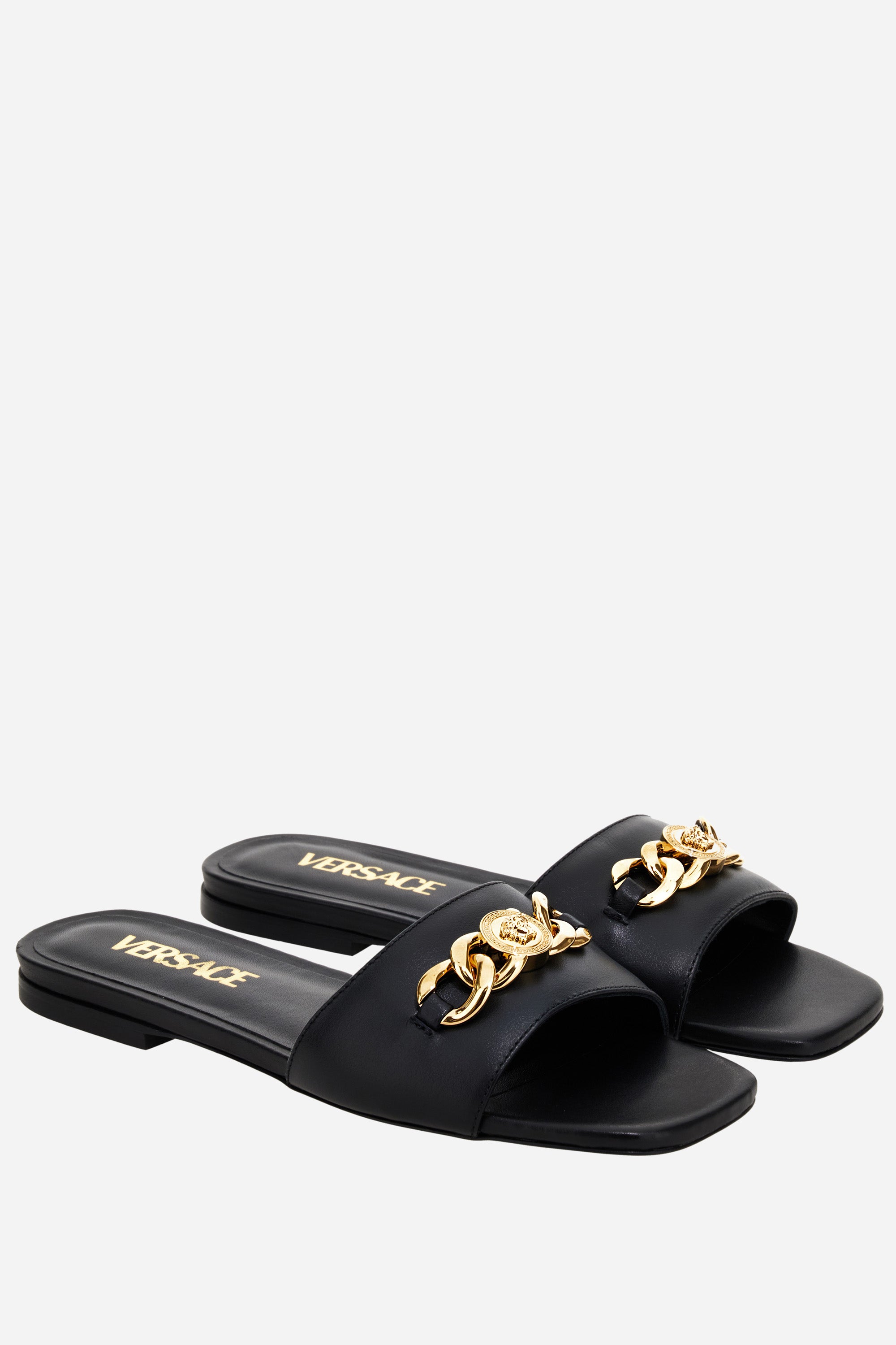 Versace Icon Chain Flat Sandal