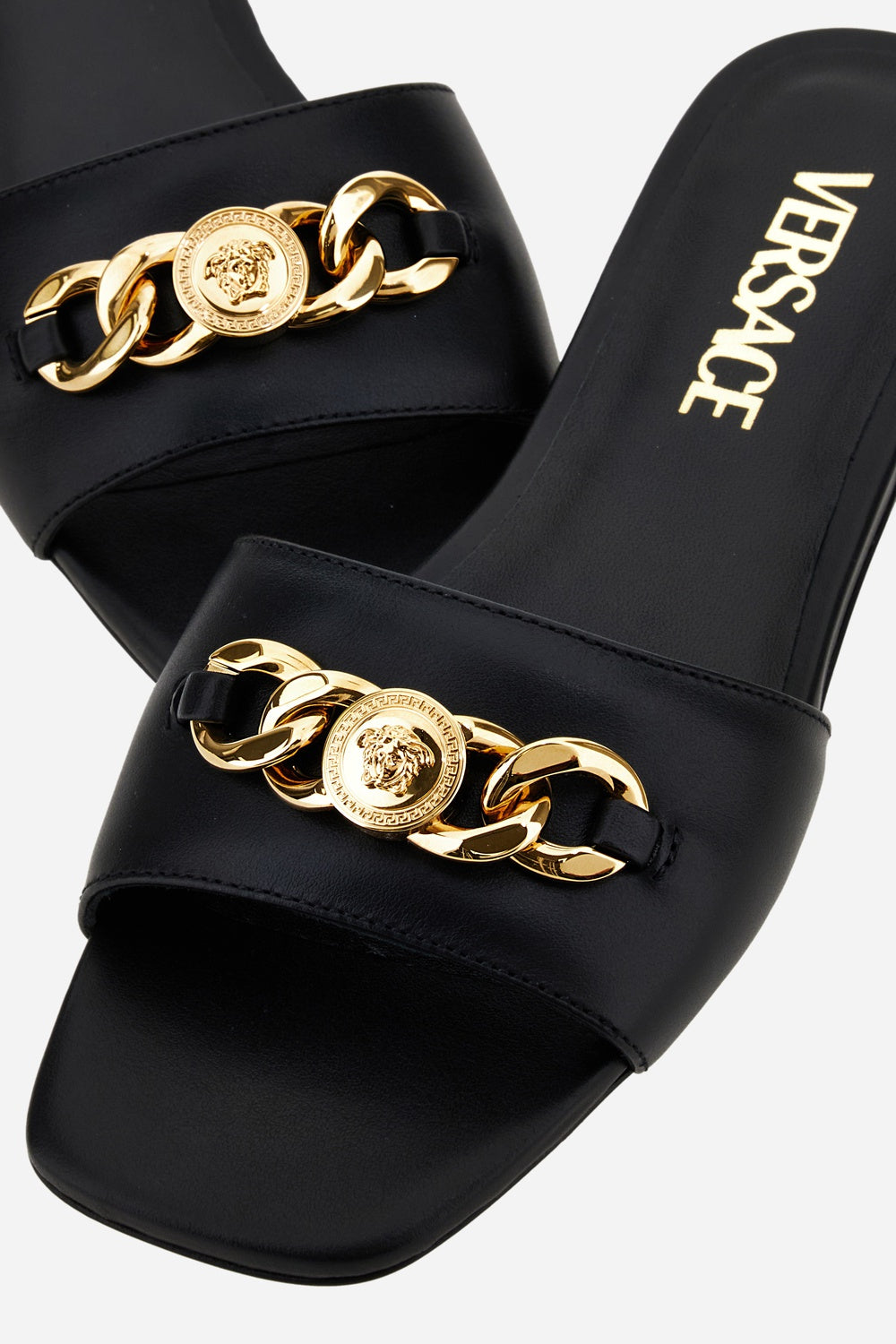 Versace Icon Chain Flat Sandal