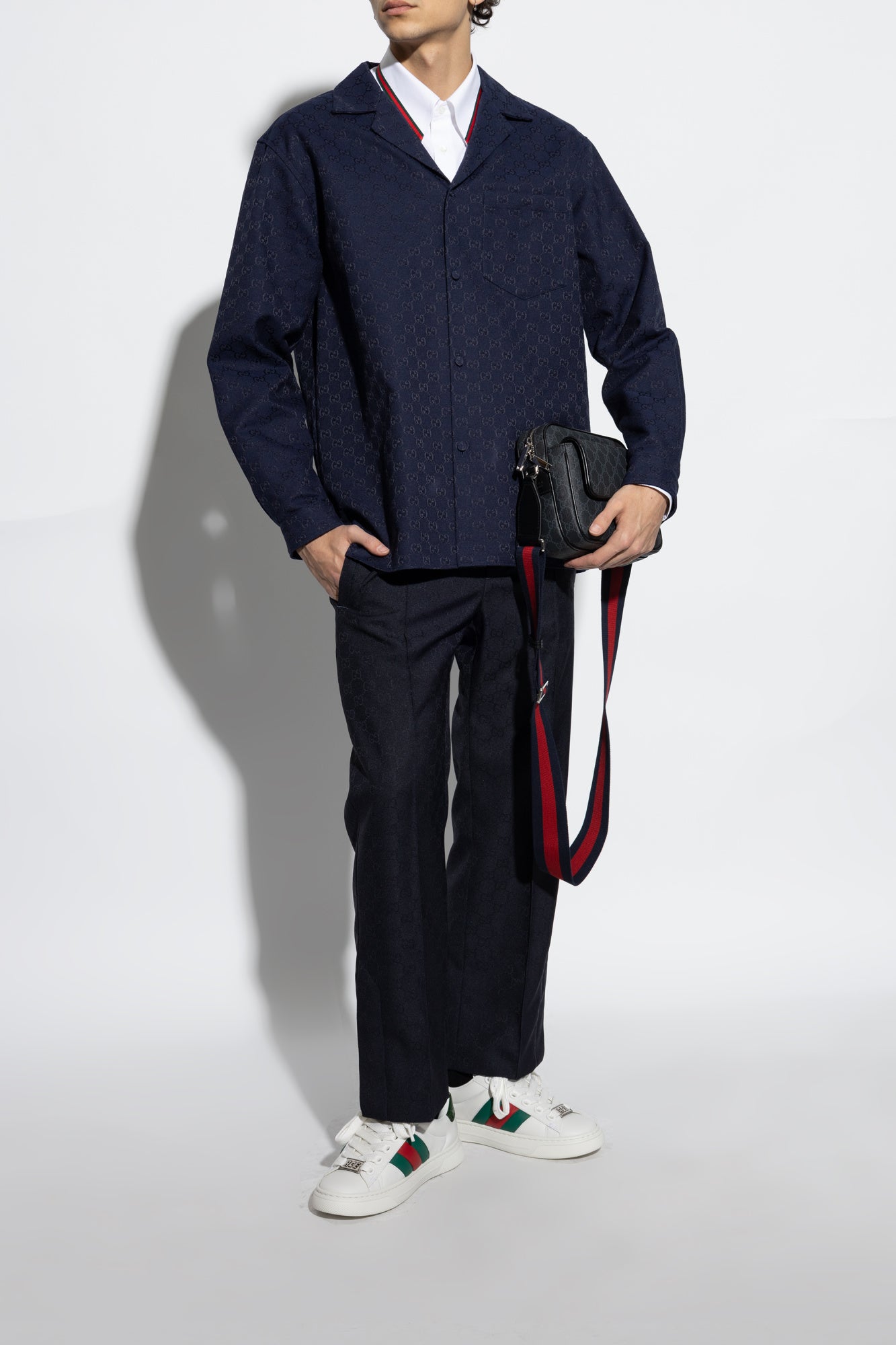Gucci Ace Web Trainer Sneakers