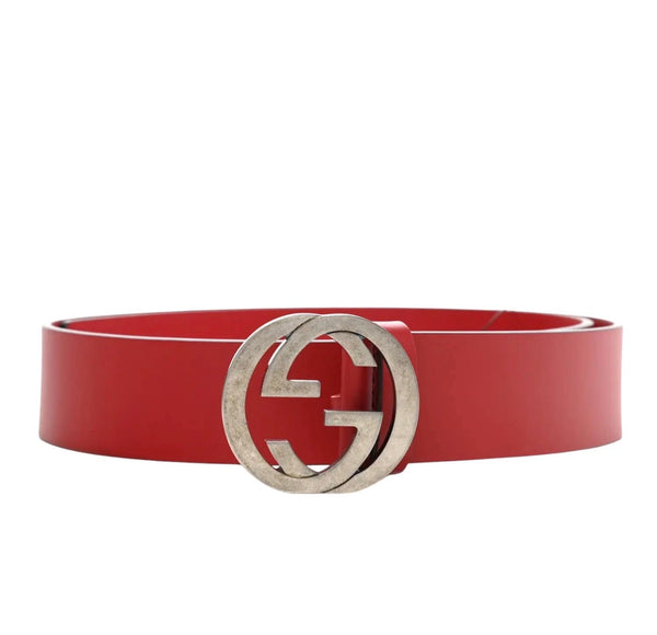 Gucci Interlocking G Leather Belt 95 CM