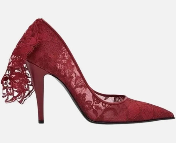 Alexander McQueen Heron Lace Pumps