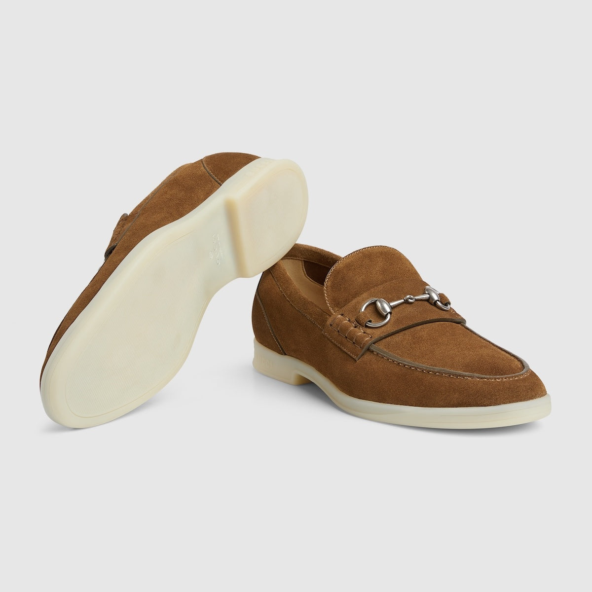 Gucci Horsebit Suede Loafers