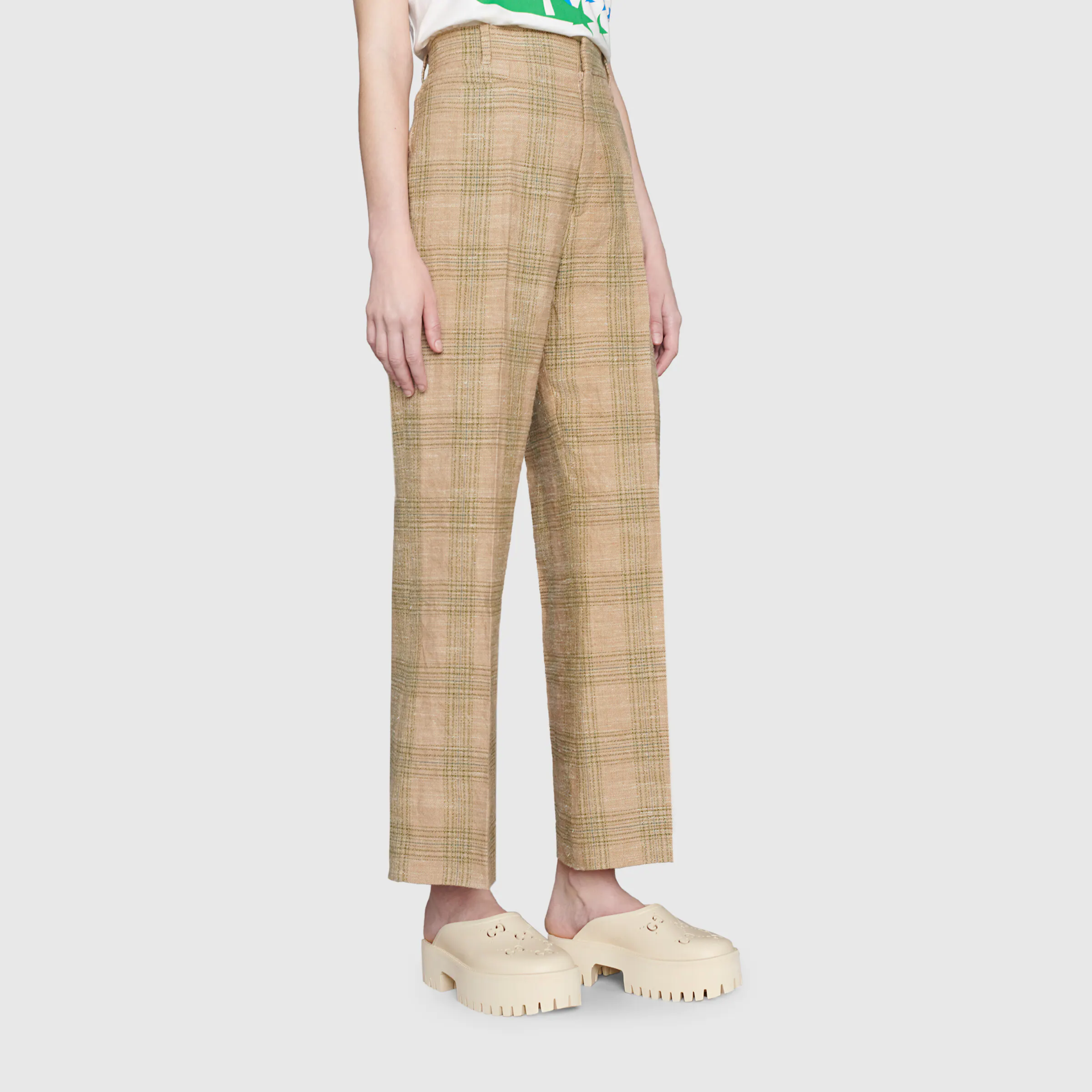 Gucci Perforated G Platform Sandals