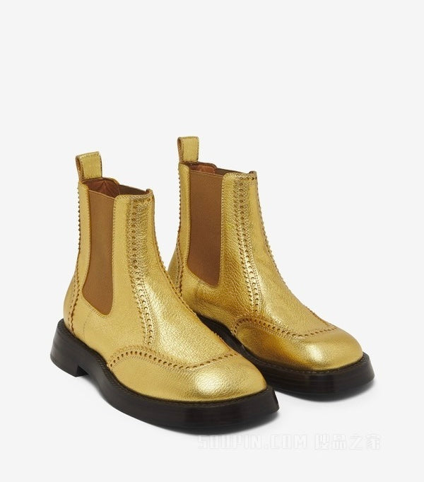 Alexander McQueen Brogue Chelsea Boots
