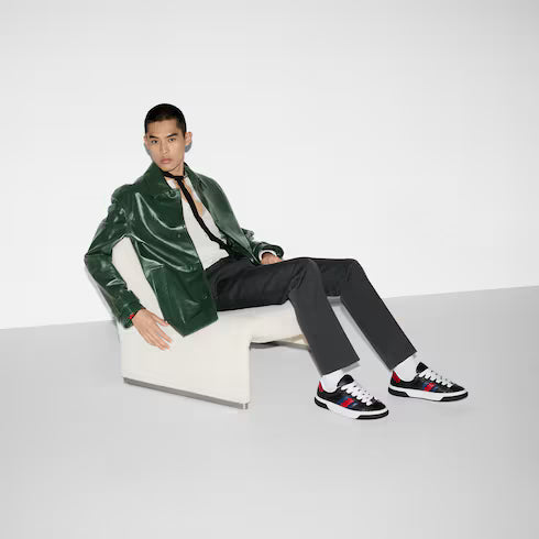 Gucci Ace Web Trainer Sneakers