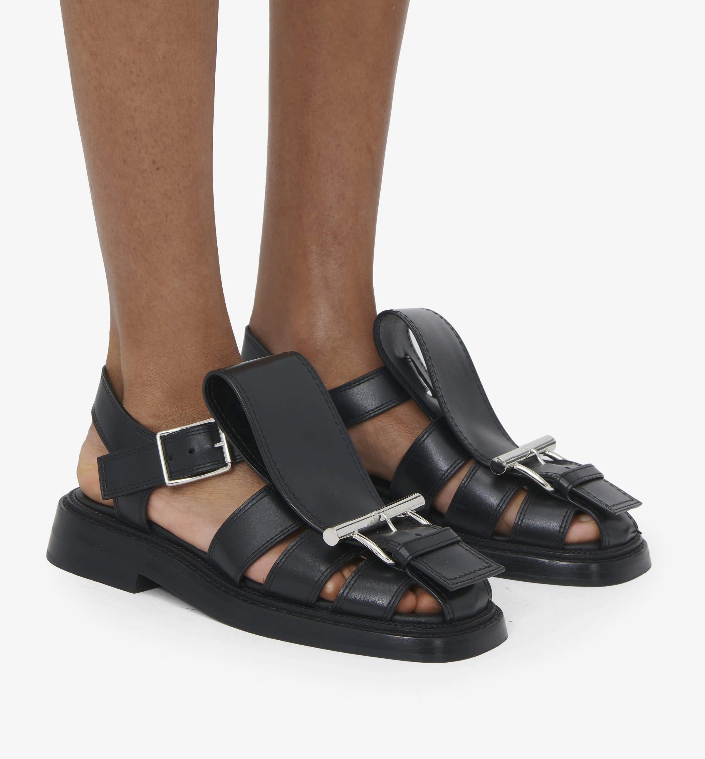Alexander McQueen T-Bar Caged Sandals