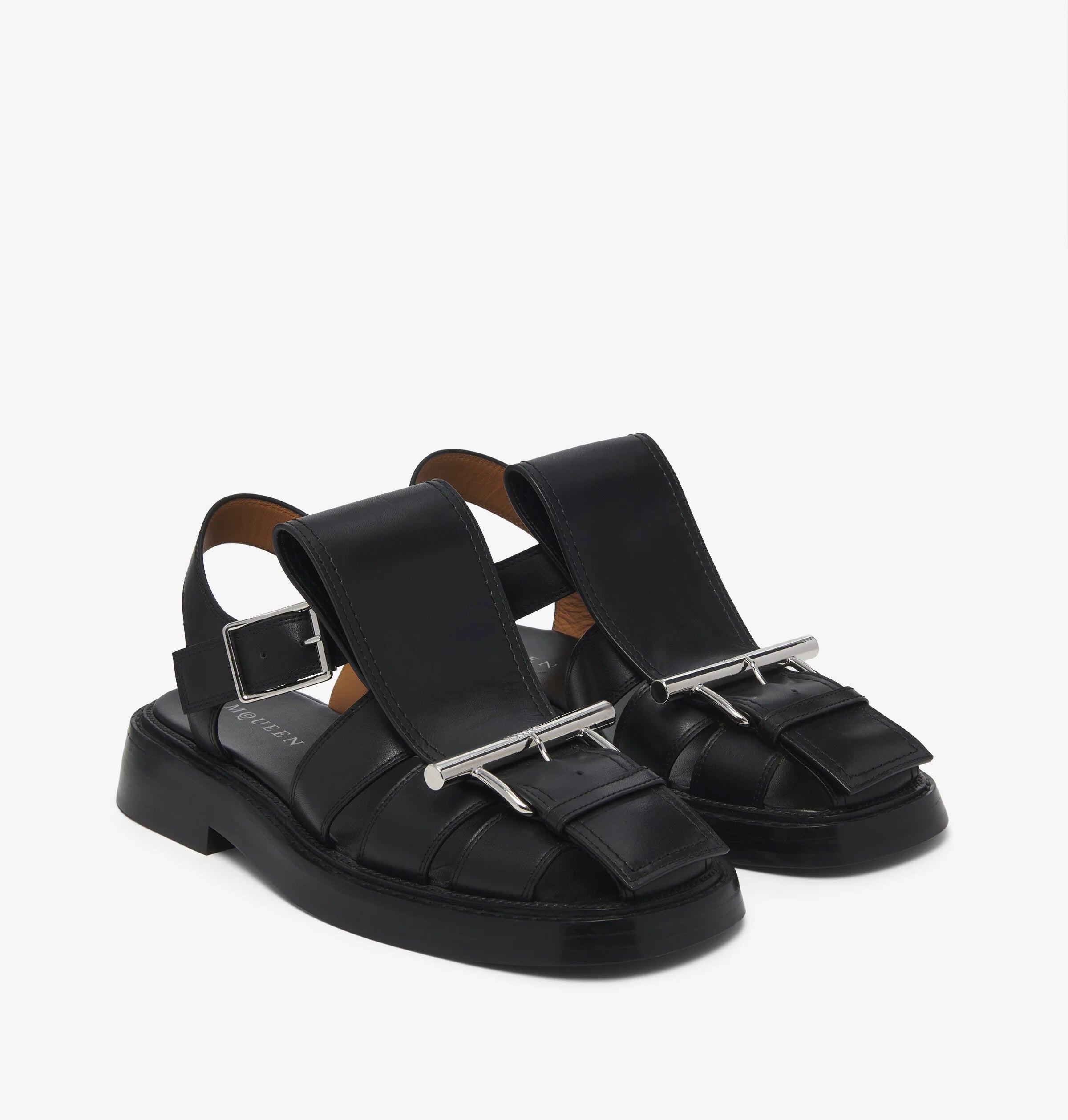 Alexander McQueen T-Bar Caged Sandals