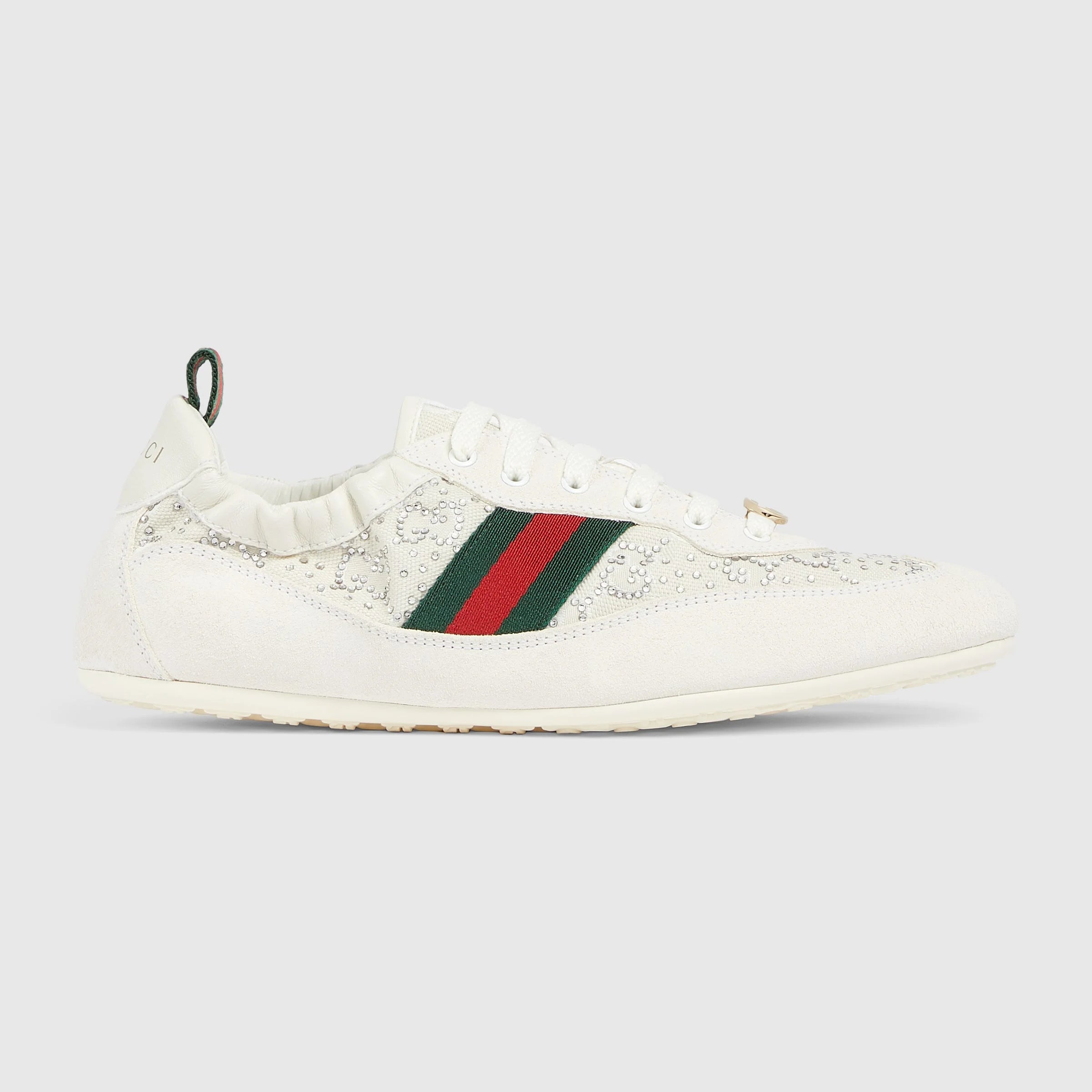 Gucci Shift GG Web Crystal Sneakers