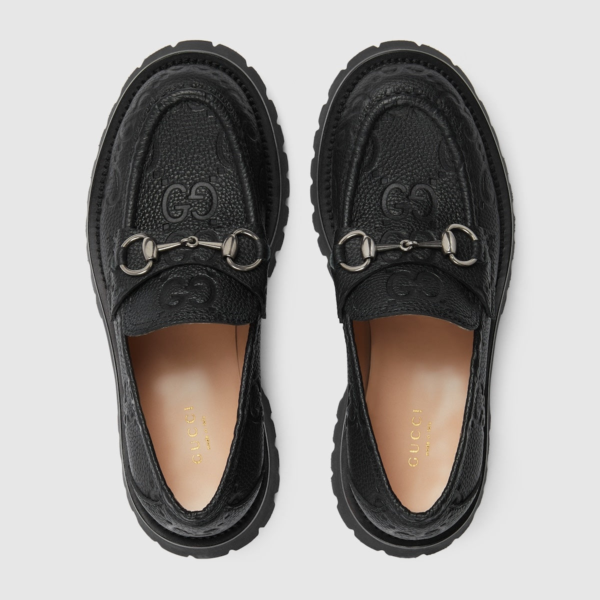 Gucci Horsebit GG Lug Loafers