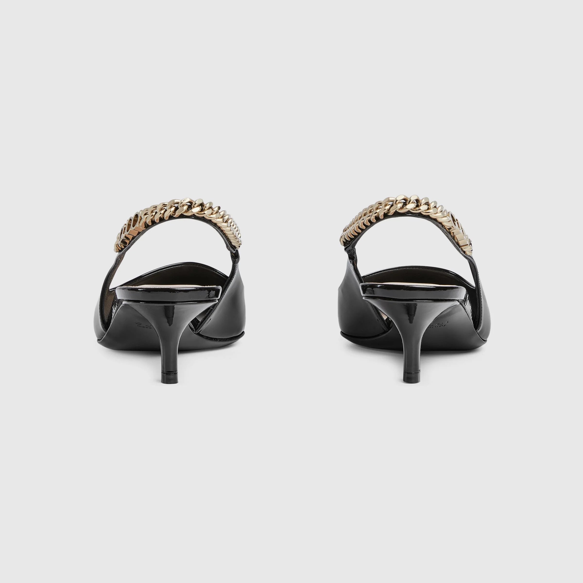 Gucci Signoria Patent Slingback Pumps