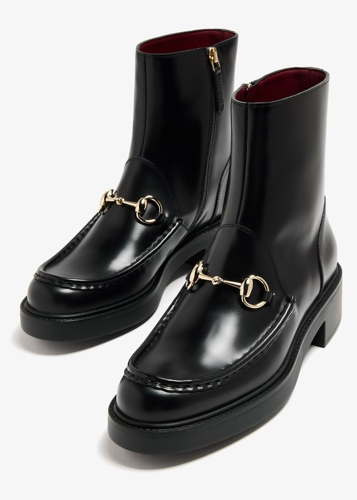 Gucci Horsebit Leather Boots