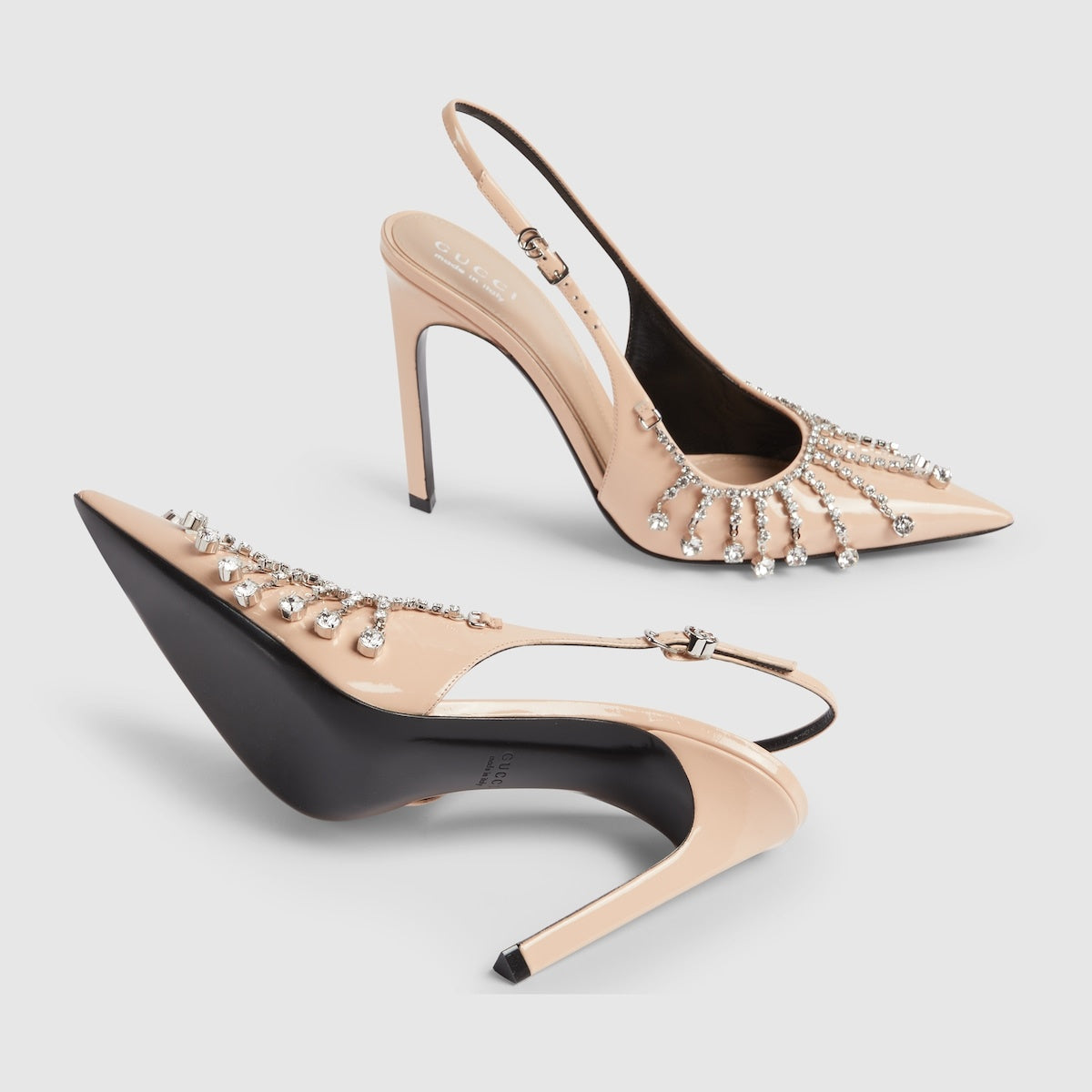 Gucci Crystal Chain Pumps