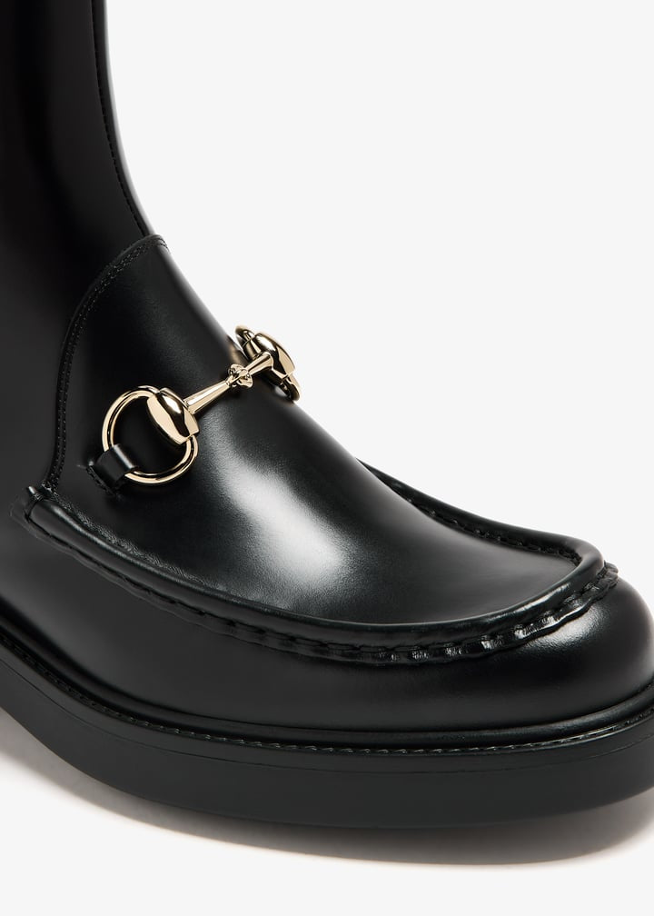 Gucci Horsebit Leather Boots