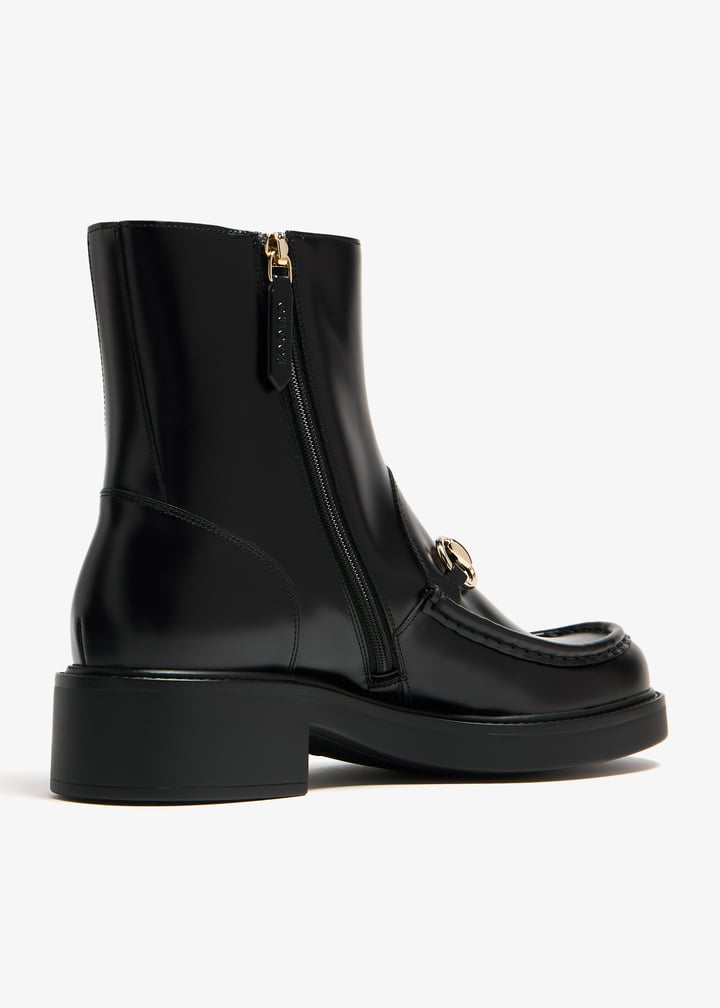 Gucci Horsebit Leather Boots