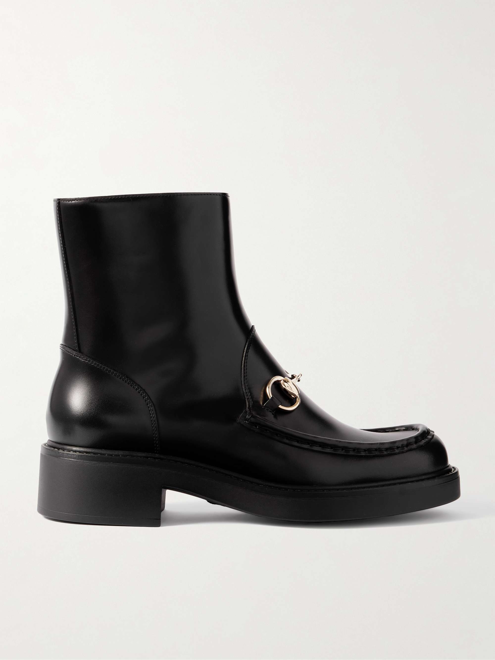 Gucci Horsebit Leather Boots