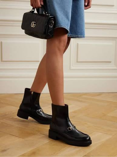 Gucci Horsebit Leather Boots
