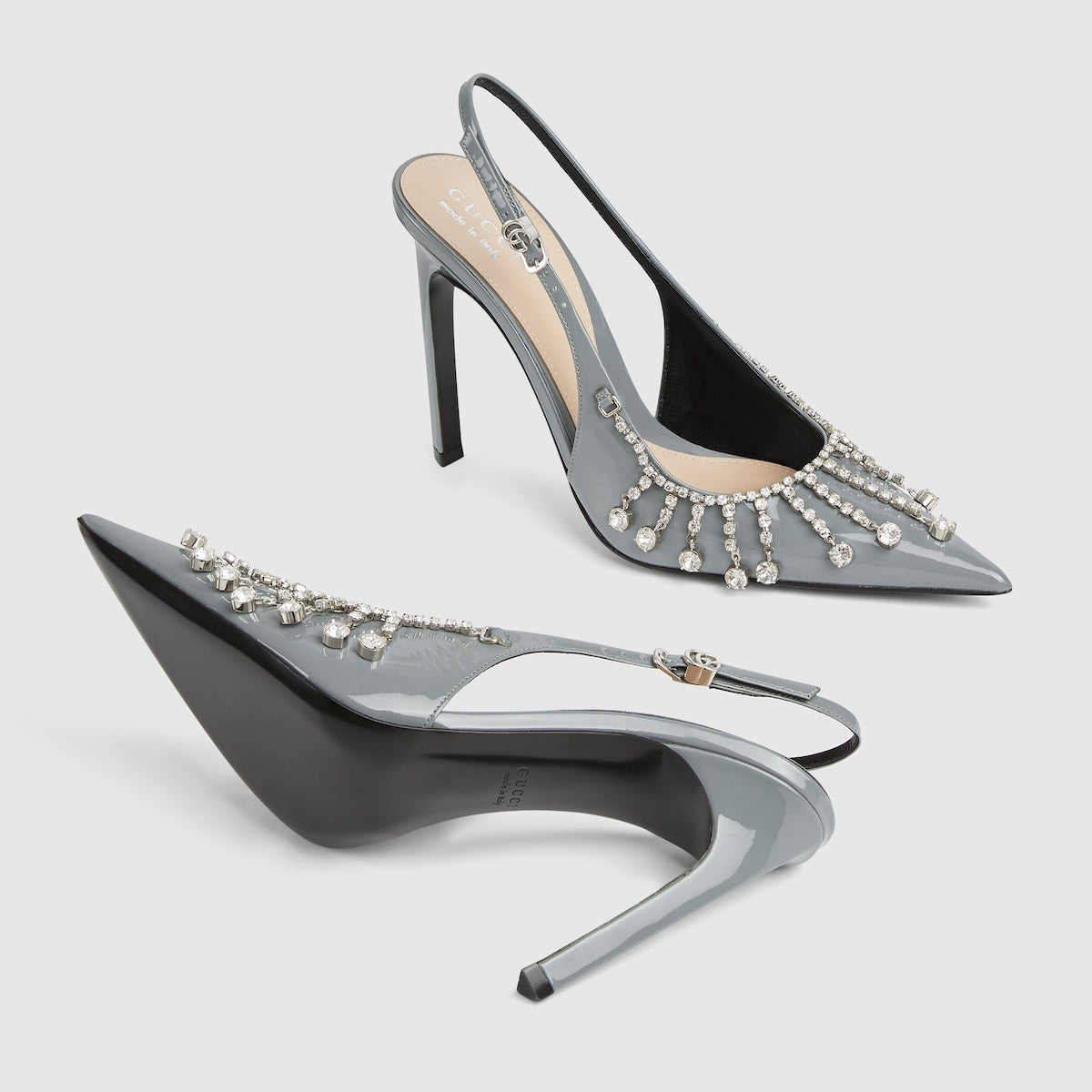 Gucci Crystal Chain Pumps