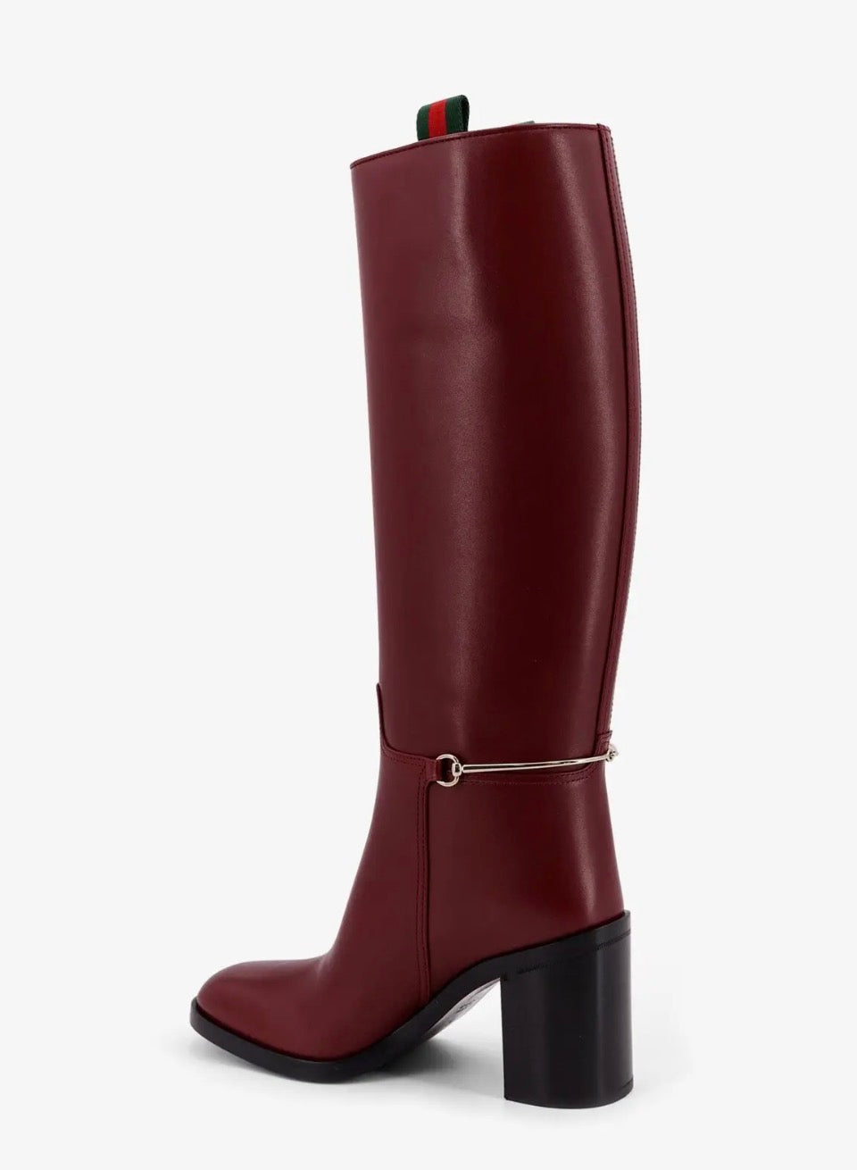 Gucci Slim Horsebit Leather Boots
