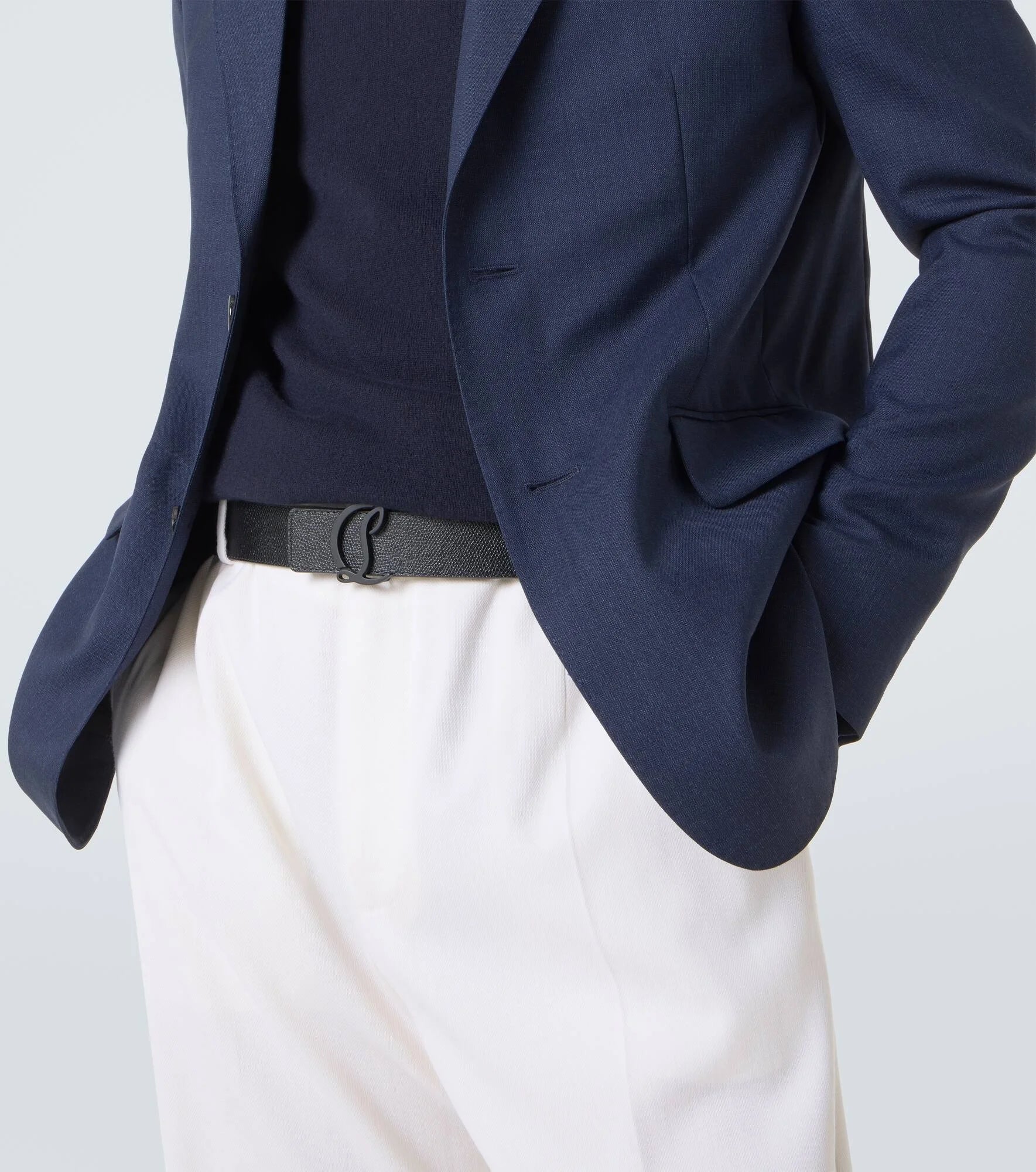Christian Louboutin Mooncrest Revers Belt
