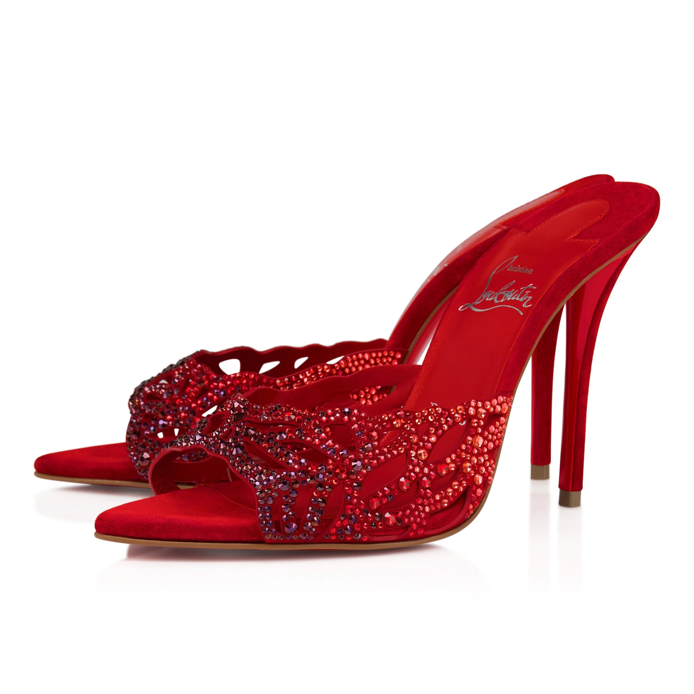 Christian Louboutin Lasera Strass Mules